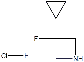 3-Cyclopropyl-3-Fluoroazetidine Hydrochloride Struktur