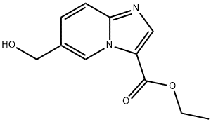 ethyl 6-(hydroxymethyl)imidazo[1,2-a]pyridine-3-carboxylate Struktur