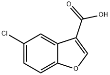 5-chlorobenzofuran-3-carboxylic acid Struktur