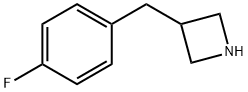 3-[(4-Fluorophenyl)methyl]azetidine HCl Struktur