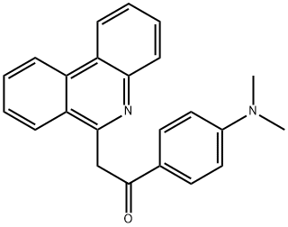 1-(4-Dimethylaminophenyl)-2-(6-phenanthridinyl)ethanone Struktur