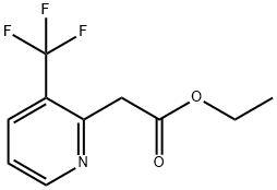 Ethyl 2-(3-(trifluoromethyl)pyridin-2-yl)acetate Struktur