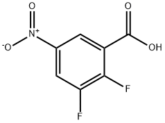 2,3-Difluoro-5-nitrobenzoic acid Struktur