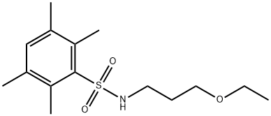 N-(3-ethoxypropyl)-2,3,5,6-tetramethylbenzenesulfonamide Struktur