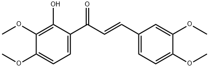 2'-hydroxy-3',4',3,4-tetramethoxychalcone Struktur