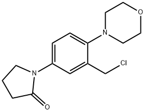 1-(3-(Chloromethyl)-4-morpholinophenyl)pyrrolidin-2-one Struktur