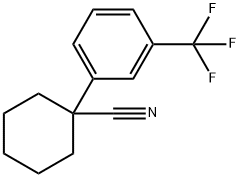 1-(3-Trifluoromethyl-phenyl)-cyclohexanecarbonitrile Struktur