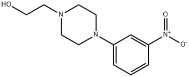 2-(4-(3-Nitrophenyl)piperazin-1-yl)ethanol Struktur