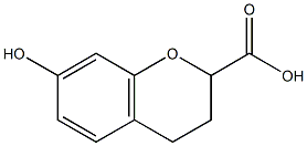 7-hydroxychroman-2-carboxylic acid Struktur