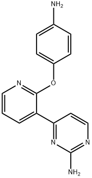 4-(2-(4-aminophenoxy)pyridin-3-yl)pyrimidin-2-amine Struktur