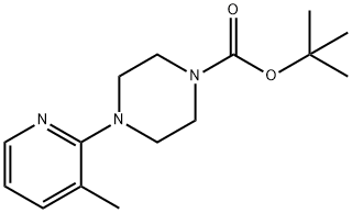 tert-Butyl 4-(3-methylpyridin-2-yl)piperazine-1-carboxylate Struktur