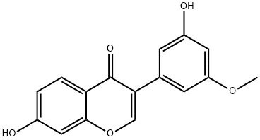 7,3'-Dihydroxy-5'-methoxyisoflavone Struktur