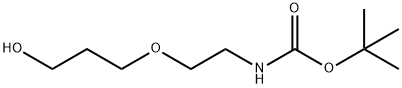 [2-(3-Hydroxy-propoxy)-ethyl]-carbamic acid tert-butyl ester Struktur