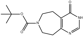 tert-butyl 4-hydroxy-8,9-dihydro-5H-pyrimido[4,5-d]azepine-7(6H)-carboxylate Struktur