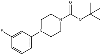 tert-Butyl 4-(3-fluorophenyl)piperazine-1-carboxylate Struktur