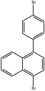 1-bromo-4-(4-bromophenyl)naphthalene Struktur