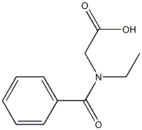 Ethyl benzoylglycinate Struktur