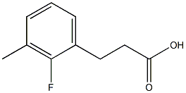 3-(2-Fluoro-3-methyl-phenyl)-propionic acid Struktur