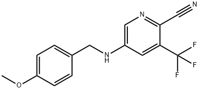 5-((4-Methoxybenzyl)amino)-3-(trifluoromethyl)picolinonitrile