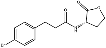 N-(3-(4-bromophenyl)-propanoyl)-L-homoserine lactone Struktur