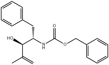 benzyl ((2S,3R)-3-hydroxy-4-methyl-1-phenylpent-4-en-2-yl)carbamate Struktur