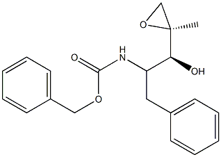 benzyl ((1S,2S)-1-hydroxy-1-((R)-2-methyloxiran-2-yl)-3-phenylpropan-2-yl)carbamate Struktur