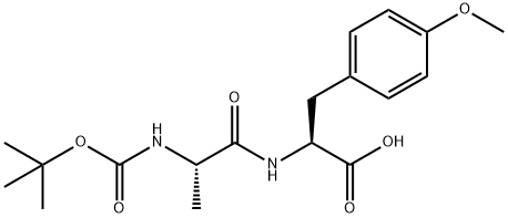 (S)-benzyl 2-((S)-2-((tert-butoxycarbonyl)amino)propanamido)-3-(4-methoxyphenyl)propanoate Struktur