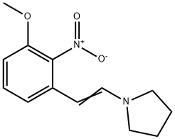 1-(2-(3-METHOXY-2-NITRO-PHENYL)-VINYL)-PYRROLIDINE Struktur