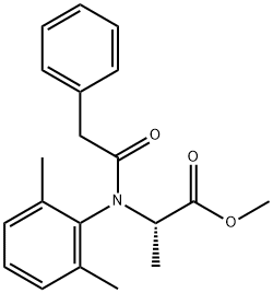 (S)-Methyl 2-(N-(2,6-dimethylphenyl)-2-phenylacetamido)propanoate Struktur