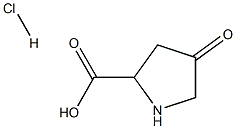 4-oxopyrrolidine-2-carboxylic acid hydrochloride Struktur