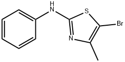 5-Bromo-4-methyl-N-phenylthiazol-2-amine Struktur