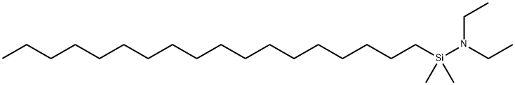 n-Octadecyl Dimethyl (Diethylamino)Silane Struktur