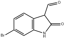 6-bromo-2-oxoindoline-3-carbaldehyde Struktur