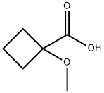 1-methoxycyclobutanecarboxylic acid Struktur