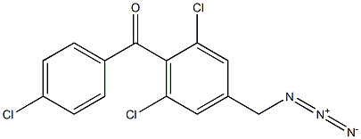 Methanone, [4-(azidomethyl)-2,6-dichlorophenyl](4-chlorophenyl)- Struktur