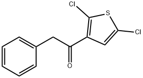 1-(2,5-Dichlorothiophen-3-yl)-2-phenylethanone Struktur