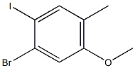 1-Bromo-2-iodo-5-methoxy-4-methyl-benzene Struktur