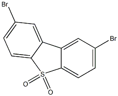 2,8-dibromodibenzo[b,d]thiophene 5,5-dioxide Struktur