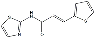 N-1,3-thiazol-2-yl-3-(2-thienyl)acrylamide Struktur