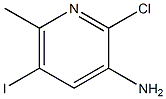 2-Chloro-5-iodo-6-methyl-pyridin-3-ylamine Struktur