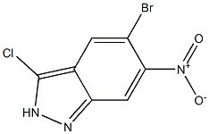 5-Bromo-3-chloro-6-nitro-2H-indazole Struktur