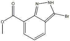 3-Bromo-2H-indazole-7-carboxylic acid methyl ester Struktur