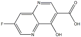 7-Fluoro-4-hydroxy-[1,5]naphthyridine-3-carboxylic acid Struktur