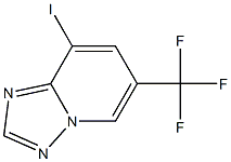 8-Iodo-6-trifluoromethyl-[1,2,4]triazolo[1,5-a]pyridine Struktur