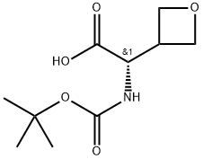 (S)-2-((TERT-BUTOXYCARBONYL)AMINO)-2-(OXETAN-3-YL)ACETIC ACID Struktur