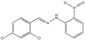 1-(2,4-dichlorobenzylidene)-2-(2-nitrophenyl)hydrazine Struktur