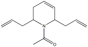 1-acetyl-2,6-diallyl-1,2,3,6-tetrahydropyridine Struktur