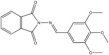 2-[(3,4,5-trimethoxybenzylidene)amino]-1H-isoindole-1,3(2H)-dione Struktur