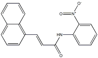 3-(1-naphthyl)-N-(2-nitrophenyl)acrylamide Struktur