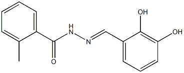 N'-(2,3-dihydroxybenzylidene)-2-methylbenzohydrazide Struktur